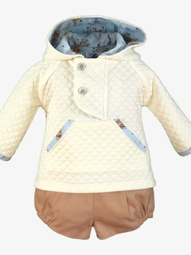 Miranda Conjunto Bebe Niño Sudadera beige y Pantalón "Britanie" 0041/23 [1]