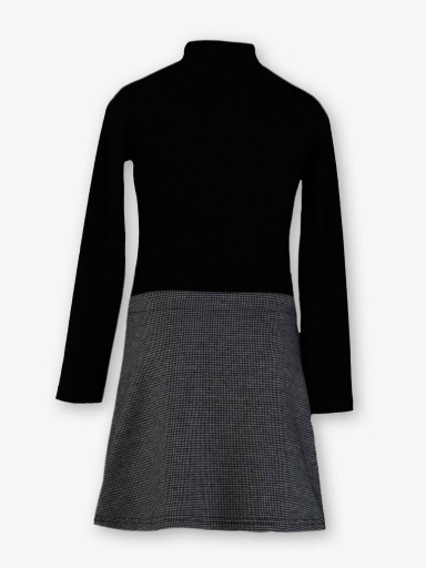 Miranda Vestido Niña Cuerpo negro Falda Pata de Gallo "Sasha" 0314/V [2]