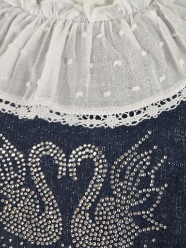 Miranda Vestido Bebe Marino Cisnes de Strass "Paris" 0522/V [1]