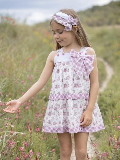 Miranda vestido niña estampado canastas de flores 0235/V [4]