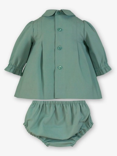 Miranda Vestido Bebe con braguita Verde 0029/VB [1]