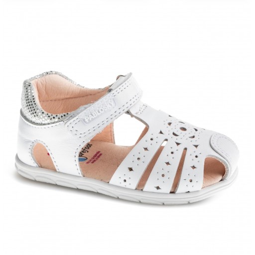 Pablosky Sandalia Niña Piel Blanco ZIG 067000