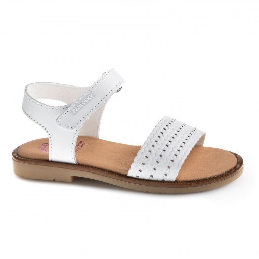 Pablosky Sandalia Niña Piel Olimpo Blanco Piso Mary 451600
