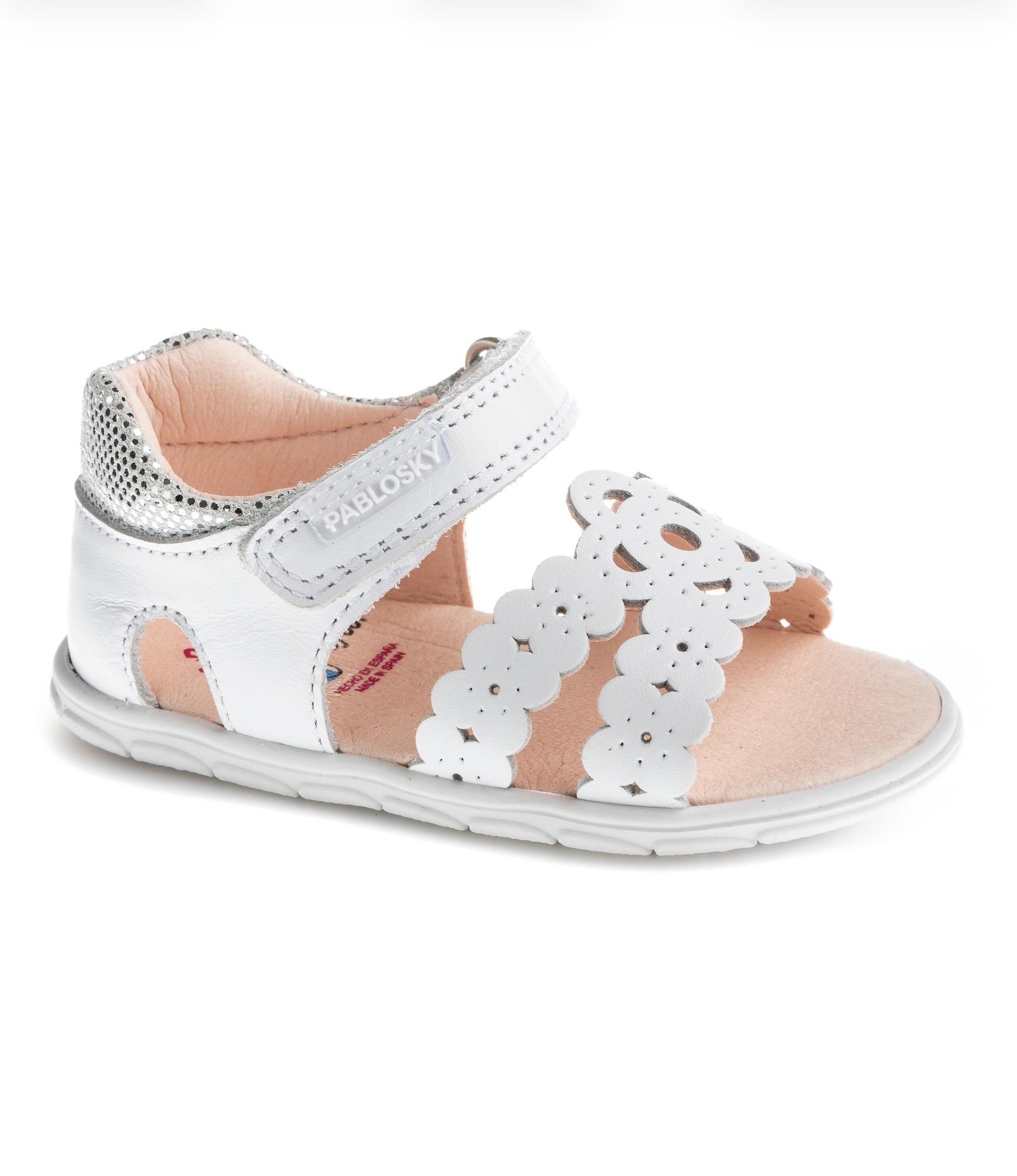 Pablosky Sandalia Niña Piel Blanco ZIG 066500