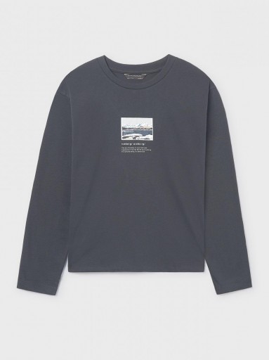 Mayoral Camiseta M/L "Iceberg" 15-07011-039 Sombra   [0]