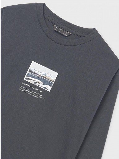 Mayoral Camiseta M/L "Iceberg" 15-07011-039 Sombra   [1]
