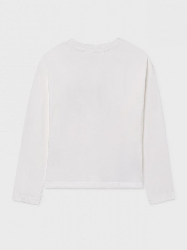 Mayoral Camiseta M/L Apliques 15-07010-034 Nata   [2]