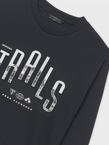 Mayoral Camiseta M/L "Trails" 15-07007-030 Negro  [1]