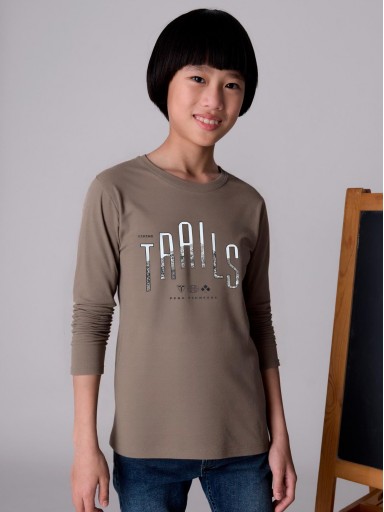 Mayoral Camiseta M/L "Trails" 15-07007-029 Lodo  [0]