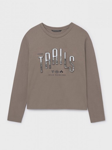 Mayoral Camiseta M/L "Trails" 15-07007-029 Lodo  [2]