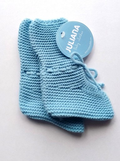 Juliana Vistiendo Bebés Bota Pasacintas 24732 Azul Nube