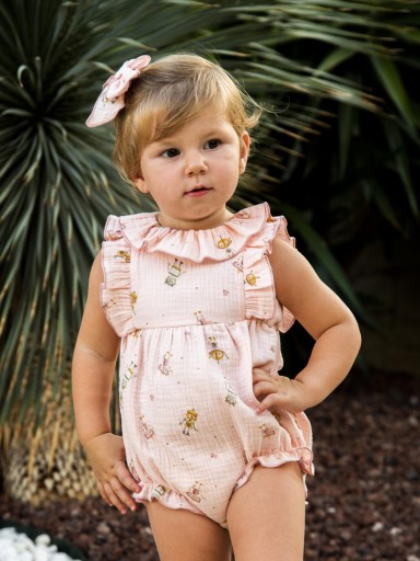 Daniesty Pelele Bebe Crudo Estampado Robots Familia Marte 009 [0]