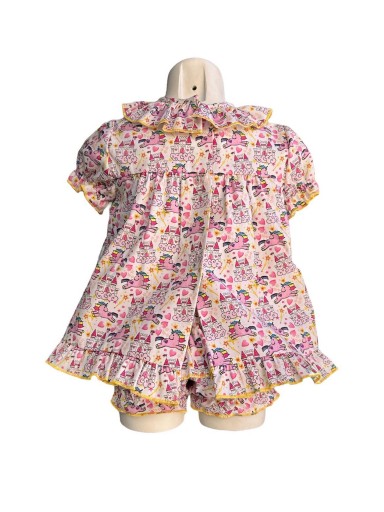 Daniesty Conjunto Bebé Blusa Lazada Braguita Estampada Unicornios Familia 011  [1]