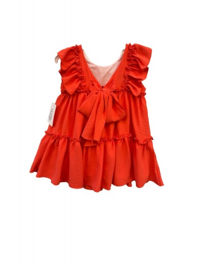 Vera by Nekenia vestido infantil coral volantes 25VV08 [2]