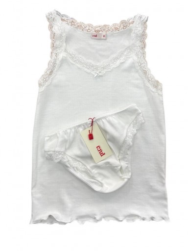 Condor Conjunto Camiseta Tirante Puntilla Y Braga 54230032-202 Nata  [0]