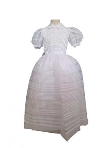 Vestido Comunión Niña Modelo  Miercoles 19442 Blanco [1]