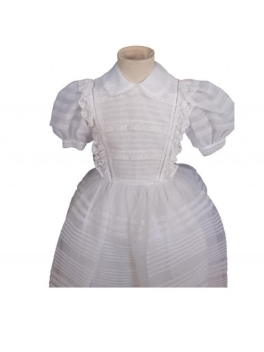 Vestido Comunión Niña Modelo  Miercoles 19442 Blanco [0]