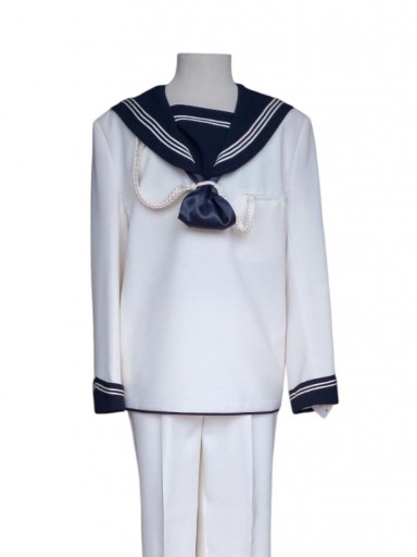 Traje comunión marinero niño 2 piezas modelo "Cervera y Topete" 40021 Blanco Roto