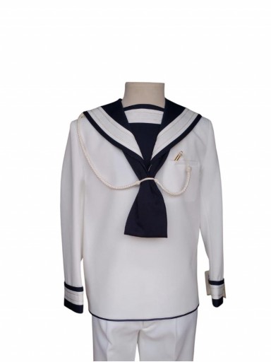 Traje comunión marinero niño 2 piezas modelo "Alvaro de bazán" 40020 Blanco Roto [1]