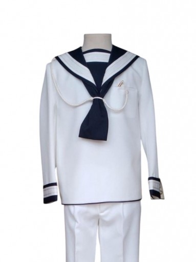 Traje comunión marinero niño 2 piezas modelo "Alvaro de bazán" 40020 Blanco Roto [0]