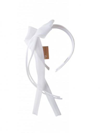 Comunión Diadema lazada grande gasa 11707