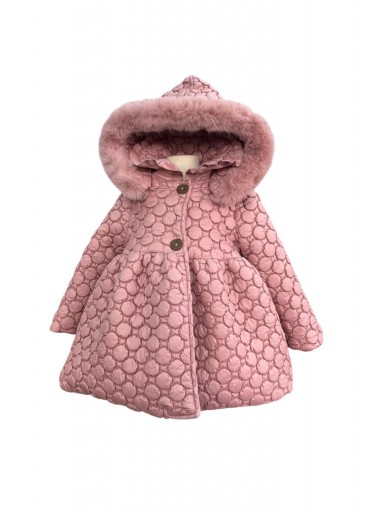 Basmarti Abrigo Infantil Rosa Acolchado Circulos "Sommayo" 25674 [1]