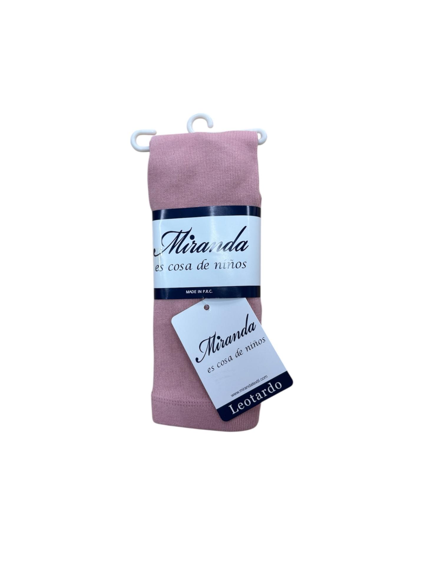 Miranda Leotardo Liso Infantil Rosa Palo 36/1501-L