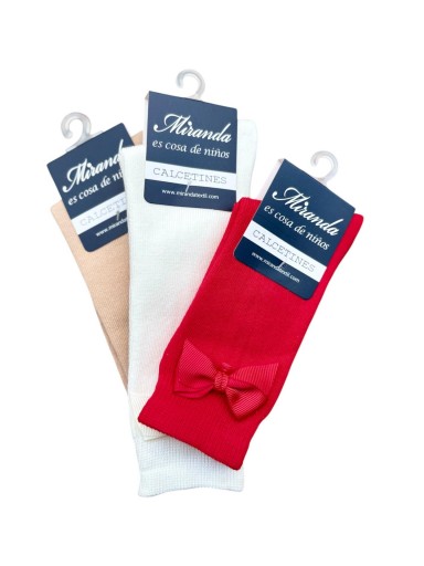 Miranda calcetín lazo  36/1502/26C Rojo