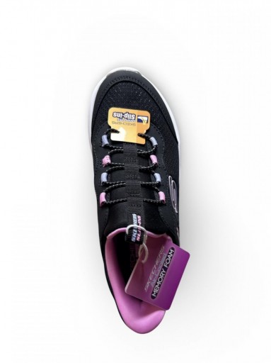 Skechers Deportivo Infantil Bounder Pro Slip-Ins Mesh Sneaker W/ Air-Cooled 303690 BLK [1]