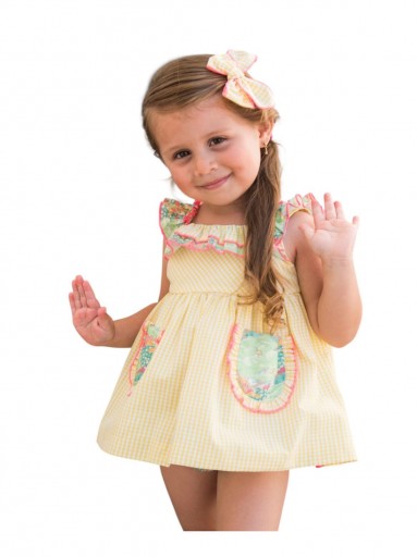 Daniesty Jesusito Bebe Braguita y Vestido Estampado Bosque  Familia Hawaii 001 [0]