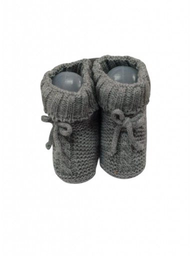 Juliana Bota Lazo Cordón Patucos Punto  518 Gris