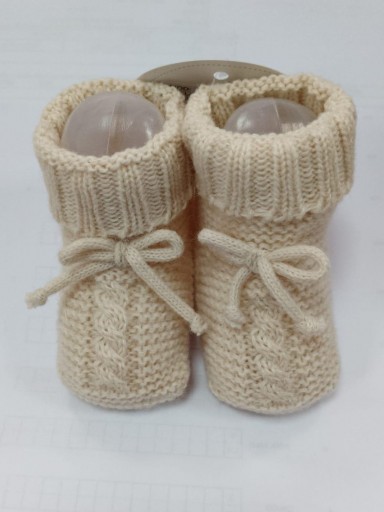 Juliana Bota Lazo Cordón Patucos Punto  518 Crema [0]
