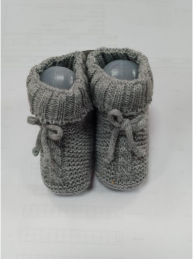 Juliana Bota Lazo Cordón Patucos Punto  518 Gris [0]