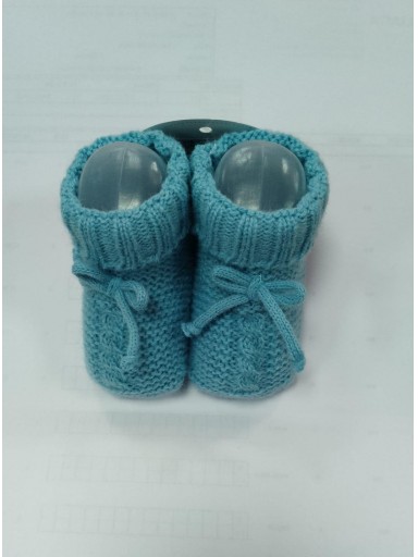 Juliana Bota Lazo Cordón Patucos Punto  518 Azul Nube
