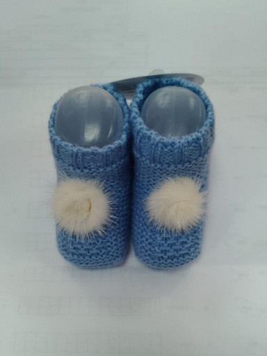 Juliana Bota Pompón Patucos Punto  515 Cielo [0]