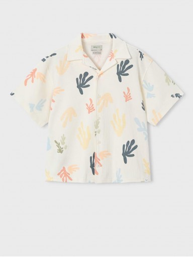 Mayoral Camisa M/C Punto Estampada 26-06178-301 Nata [0]