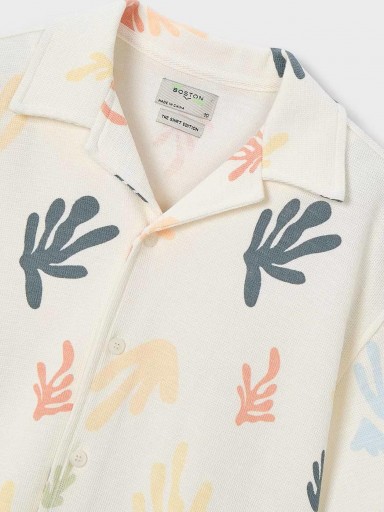 Mayoral Camisa M/C Punto Estampada 26-06178-301 Nata [2]