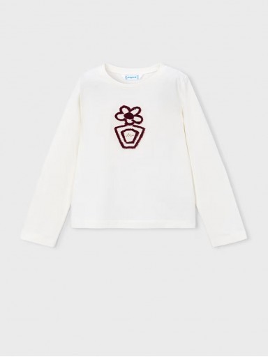 Mayoral Camiseta M/L Básica 16-00178-051 Crudo [0]