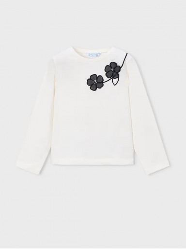 Mayoral Camiseta m/l Vestir 16-04035-16 Crd-Negro [0]