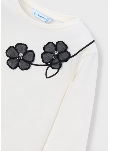 Mayoral Camiseta m/l Vestir 16-04035-16 Crd-Negro [2]