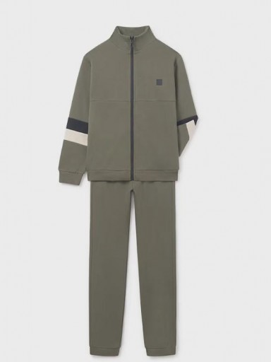 Mayoral Pantalón Chandal Franjas 15-07850-058 Oliva