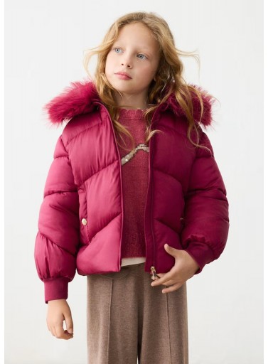Mayoral Chaquetón Cuello Pelo 16-04421-034 Framboise [0]