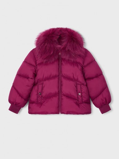 Mayoral Chaquetón Cuello Pelo 16-04421-034 Framboise [2]