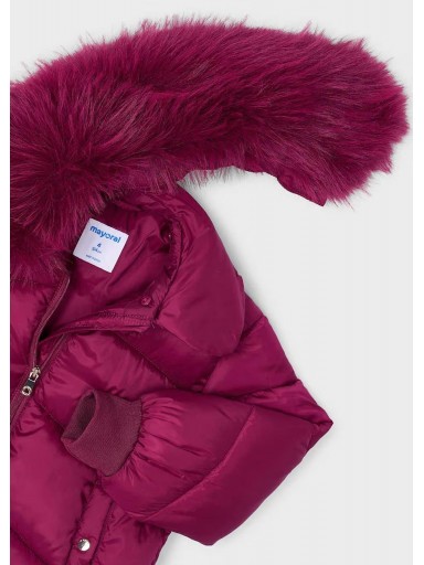 Mayoral Chaquetón Cuello Pelo 16-04421-034 Framboise [4]