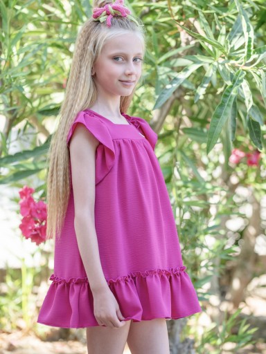 Vera by Nekenia vestido infantil ceremonia Volantes Buganvilla "Pinar" 26VV11 [1]