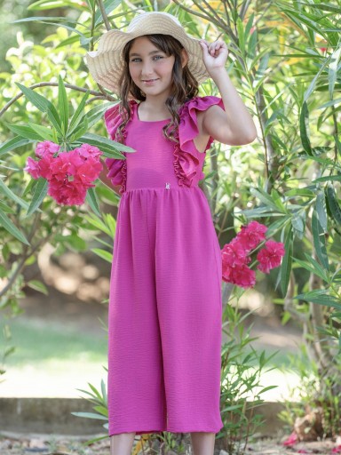 Vera by Nekenia Mono infantil ceremonia volantes Buganvilla lazada espalda "Pinar" 26VP01