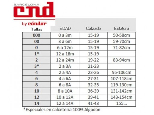 Leotardos Cóndor Punto Liso Tamarisco 670L [1]