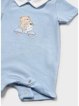 Mayoral Set 2 pijamas cortos cuello bebé 26-01715-093 Cielo [3]
