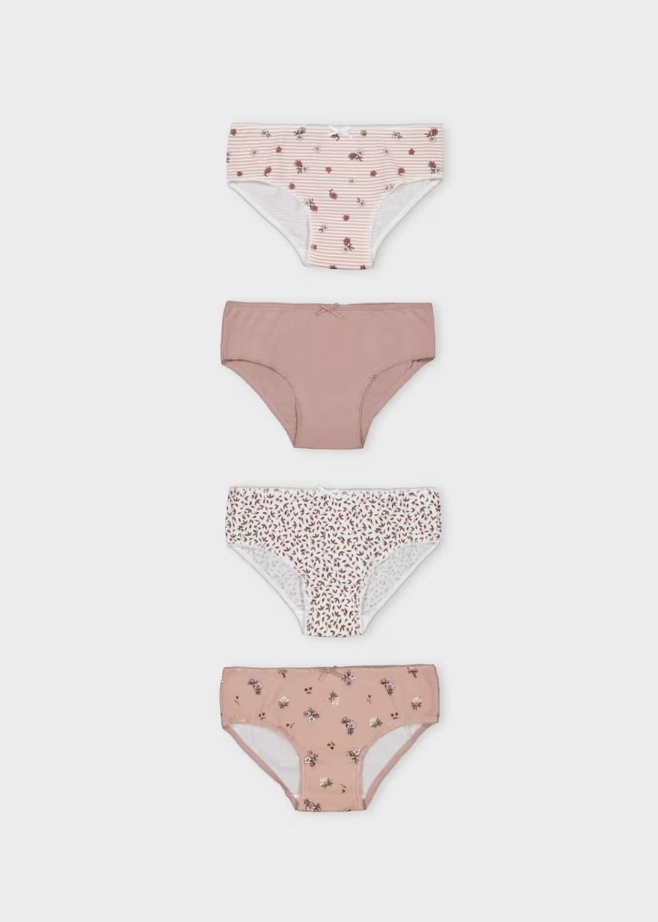 Mayoral Set 4 braguitas niña 16-10274-022 Rosa pastel
