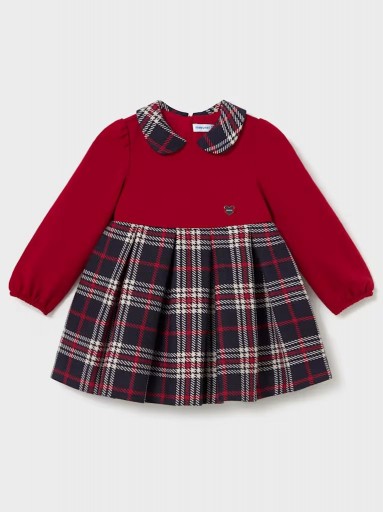 Mayoral Vestido Cuadros Combinado 16-02945-025 Rojo [0]